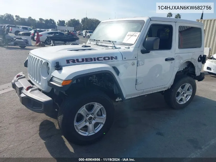 2019 Jeep Wrangler Sport S 4X4 VIN: 1C4HJXAN6KW682756 Lot: 40904956