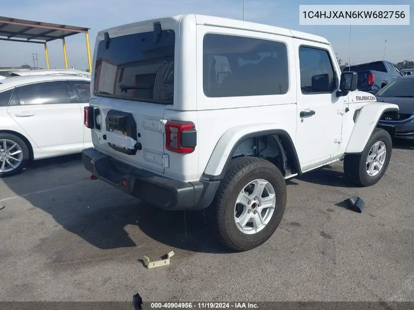 2019 Jeep Wrangler Sport S 4X4 VIN: 1C4HJXAN6KW682756 Lot: 40904956