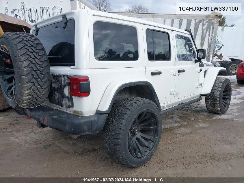 2020 Jeep Wrangler Unlimited Rubicon VIN: 1C4HJXFG1LW337100 Lot: 11941967