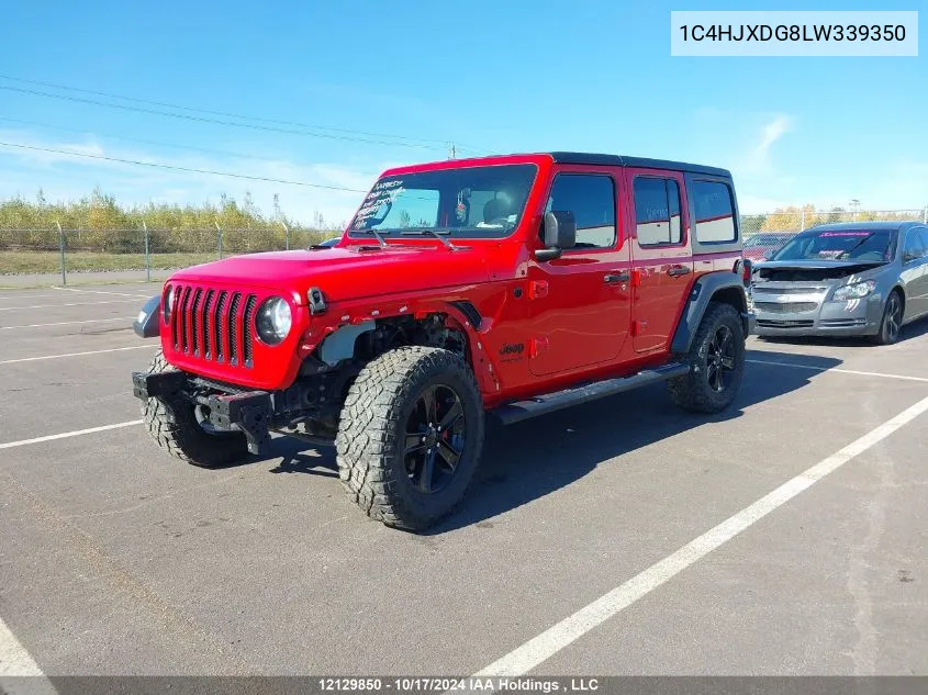 2020 Jeep Wrangler Unlimited Sport Altitude VIN: 1C4HJXDG8LW339350 Lot: 12129850