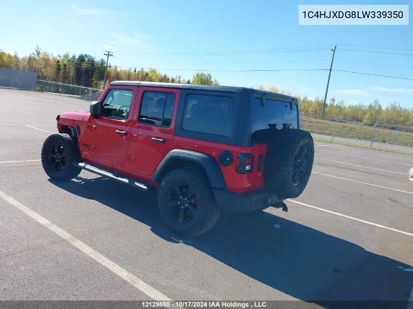 2020 Jeep Wrangler Unlimited Sport Altitude VIN: 1C4HJXDG8LW339350 Lot: 12129850