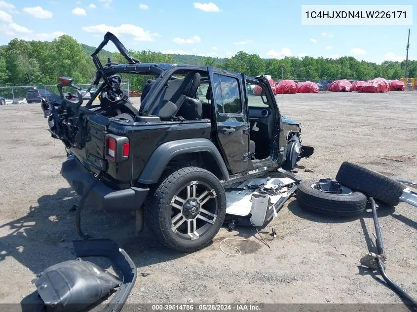 2020 Jeep Wrangler Unlimited Sport S 4X4 VIN: 1C4HJXDN4LW226171 Lot: 39514786