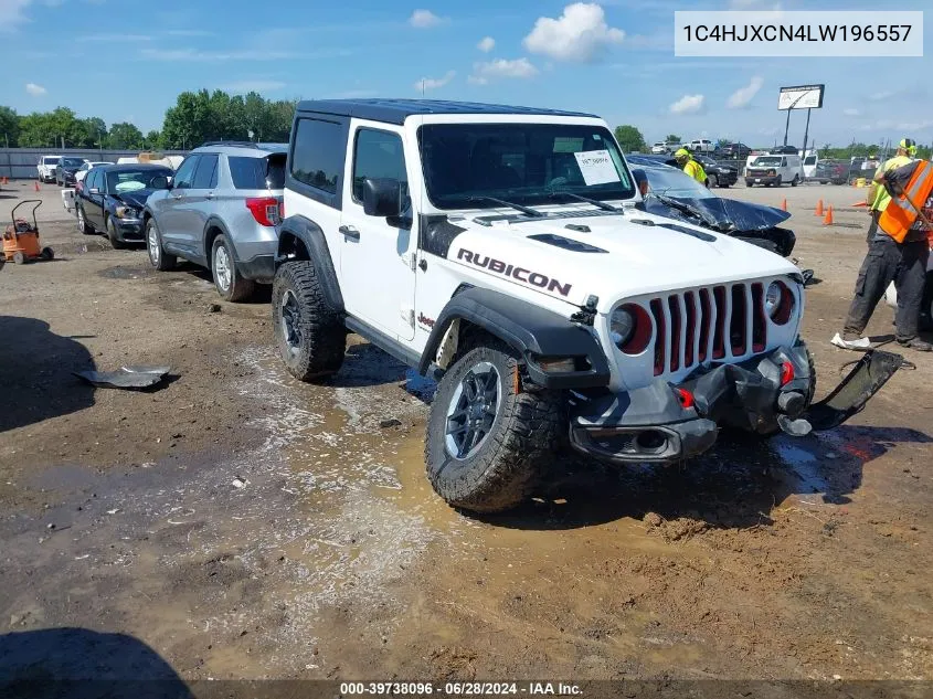 2020 Jeep Wrangler Rubicon 4X4 VIN: 1C4HJXCN4LW196557 Lot: 39738096