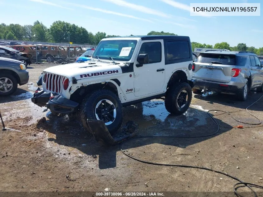 2020 Jeep Wrangler Rubicon 4X4 VIN: 1C4HJXCN4LW196557 Lot: 39738096