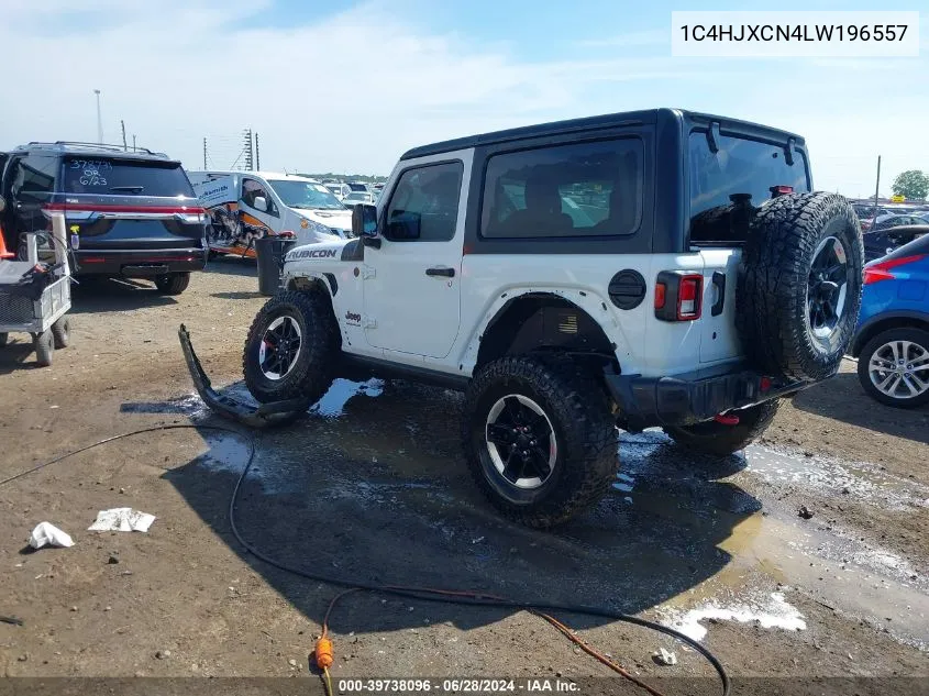 2020 Jeep Wrangler Rubicon 4X4 VIN: 1C4HJXCN4LW196557 Lot: 39738096