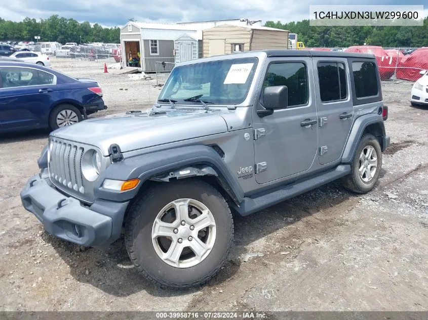 2020 Jeep Wrangler Unlimited Sport S 4X4 VIN: 1C4HJXDN3LW299600 Lot: 39958716