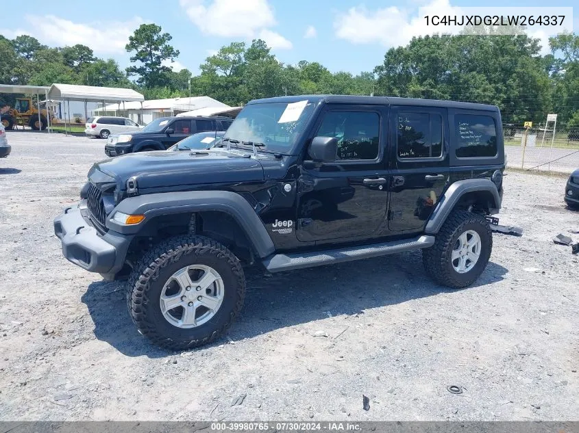 2020 Jeep Wrangler Unlimited Sport S 4X4 VIN: 1C4HJXDG2LW264337 Lot: 39980765