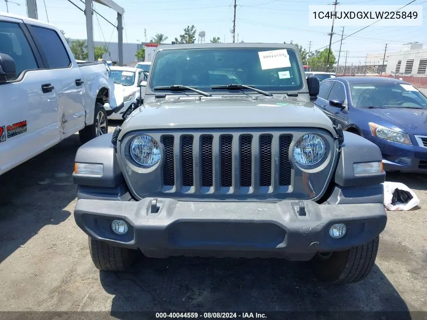 1C4HJXDGXLW225849 2020 Jeep Wrangler Unlimited Sport S 4X4