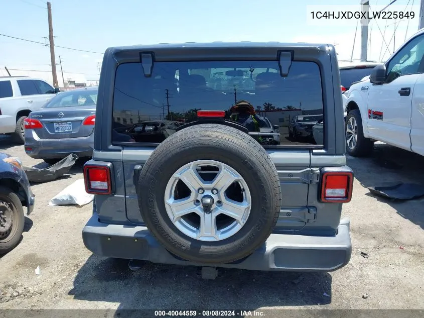 2020 Jeep Wrangler Unlimited Sport S 4X4 VIN: 1C4HJXDGXLW225849 Lot: 40044559