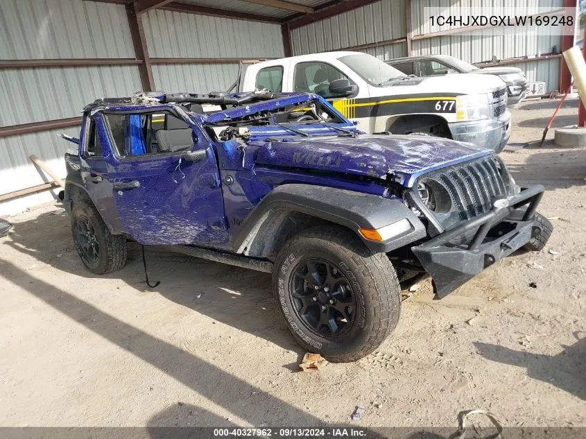 1C4HJXDGXLW169248 2020 Jeep Wrangler Unlimited Sport