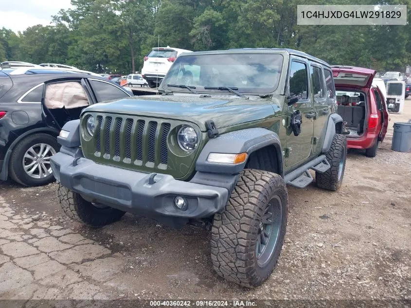 2020 Jeep Wrangler Unlimited Sport S 4X4 VIN: 1C4HJXDG4LW291829 Lot: 40360242