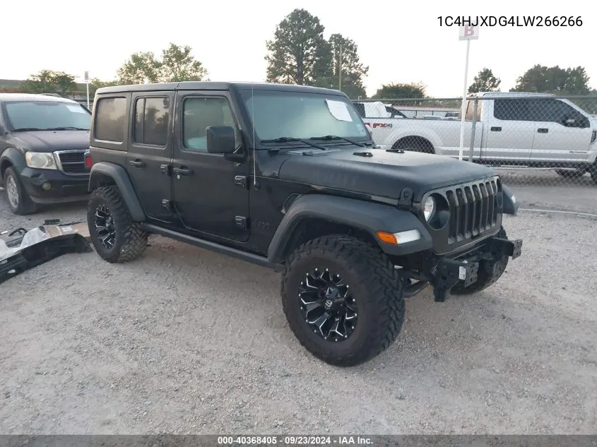 2020 Jeep Wrangler Unlimited Willys Sport 4X4 VIN: 1C4HJXDG4LW266266 Lot: 40368405