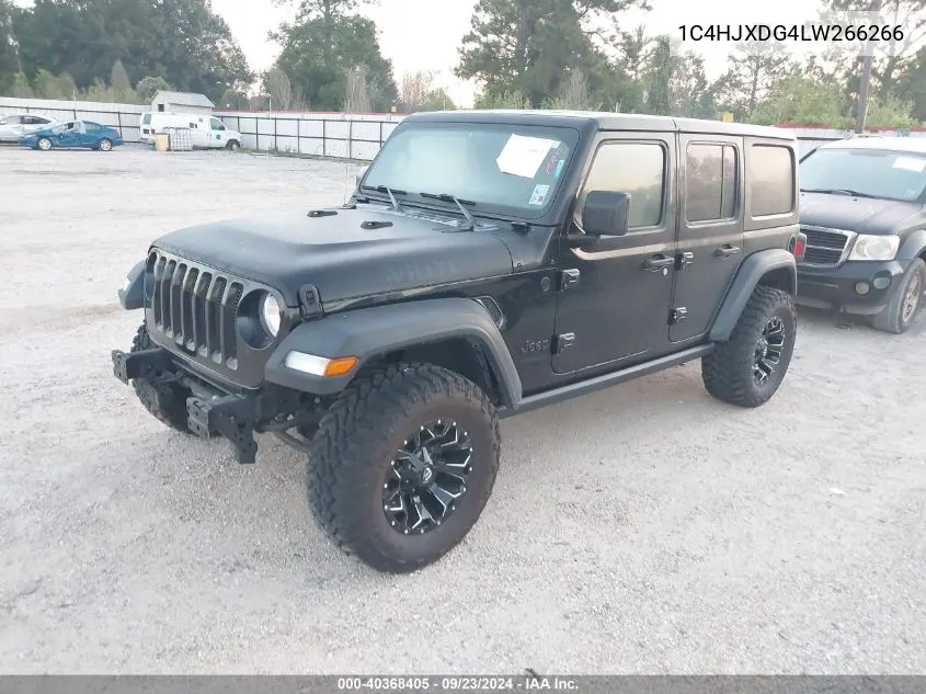 2020 Jeep Wrangler Unlimited Willys Sport 4X4 VIN: 1C4HJXDG4LW266266 Lot: 40368405