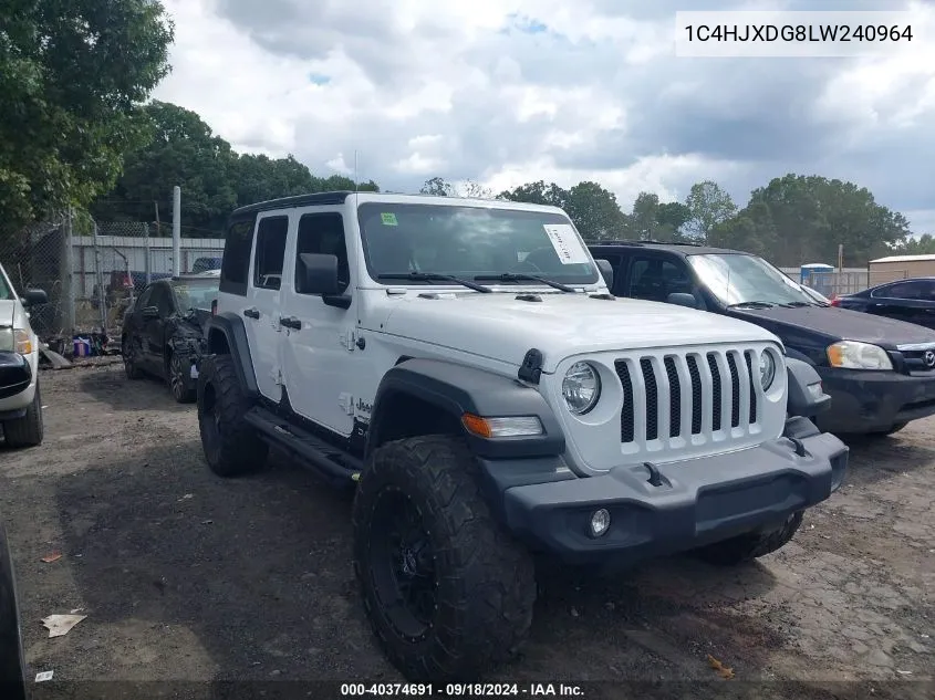 2020 Jeep Wrangler Unlimited Sport S 4X4 VIN: 1C4HJXDG8LW240964 Lot: 40374691