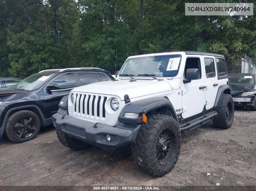 2020 Jeep Wrangler Unlimited Sport S 4X4 VIN: 1C4HJXDG8LW240964 Lot: 40374691