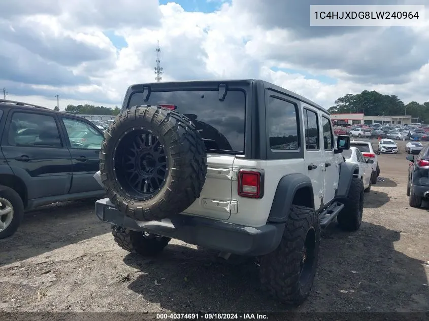 2020 Jeep Wrangler Unlimited Sport S 4X4 VIN: 1C4HJXDG8LW240964 Lot: 40374691