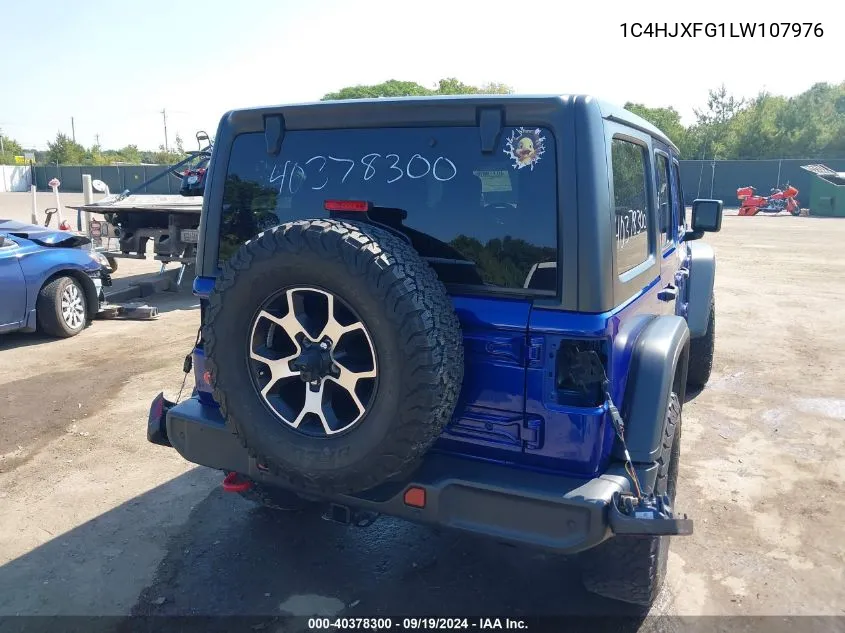 2020 Jeep Wrangler Unlimited Rubicon 4X4 VIN: 1C4HJXFG1LW107976 Lot: 40378300