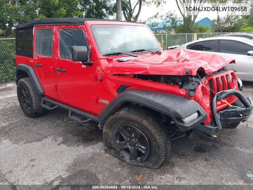 2020 Jeep Wrangler Unlimited Sport S 4X4 VIN: 1C4HJXDG4LW109658 Lot: 40384664