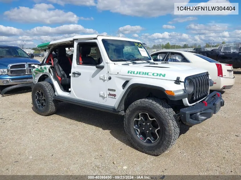 2020 Jeep Wrangler Unlimited Rubicon Recon 4X4 VIN: 1C4HJXFN1LW304404 Lot: 40395695