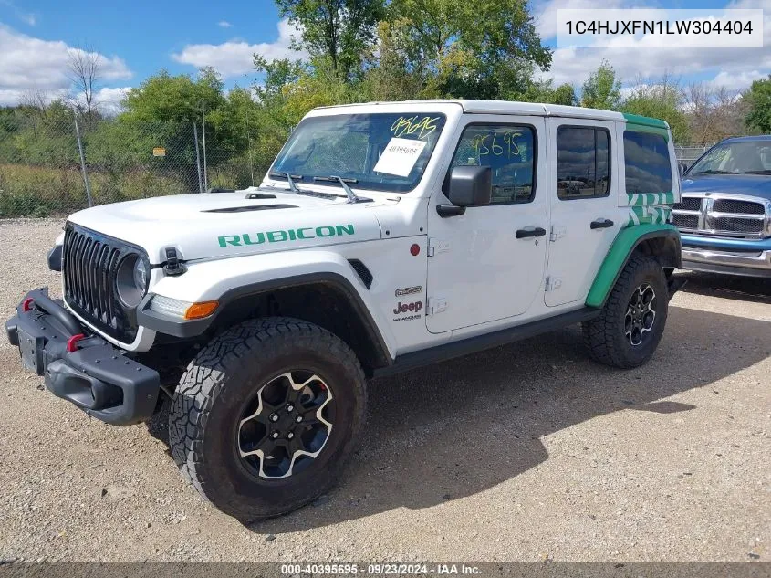 2020 Jeep Wrangler Unlimited Rubicon Recon 4X4 VIN: 1C4HJXFN1LW304404 Lot: 40395695