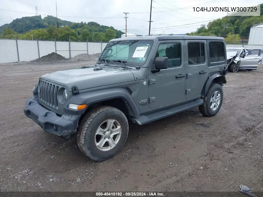 2020 Jeep Wrangler Unlimited Sport S 4X4 VIN: 1C4HJXDN5LW300729 Lot: 40410192