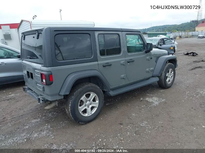 2020 Jeep Wrangler Unlimited Sport S 4X4 VIN: 1C4HJXDN5LW300729 Lot: 40410192