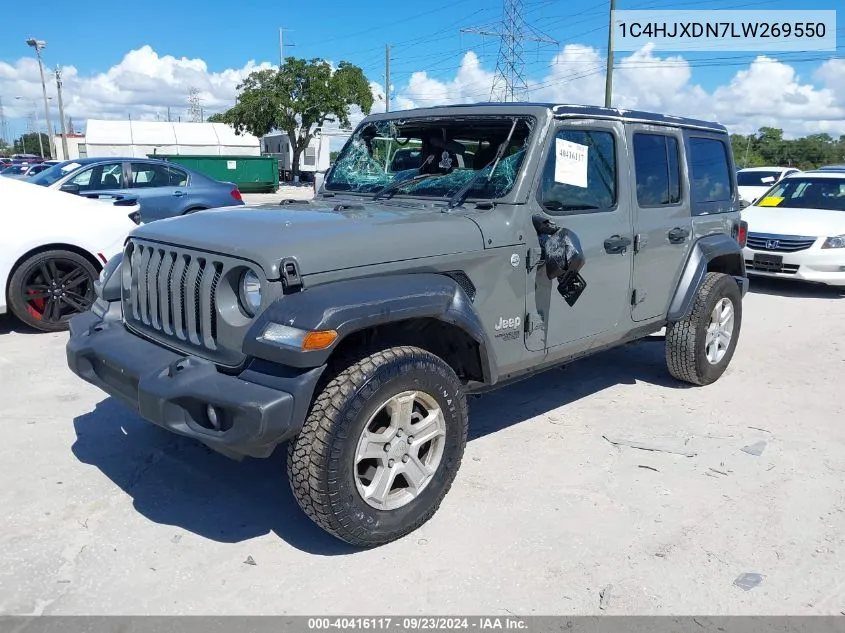 2020 Jeep Wrangler Unlimited Sport S 4X4 VIN: 1C4HJXDN7LW269550 Lot: 40416117