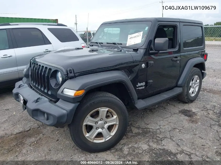 2020 Jeep Wrangler Sport S 4X4 VIN: 1C4GJXAG1LW109679 Lot: 40444313