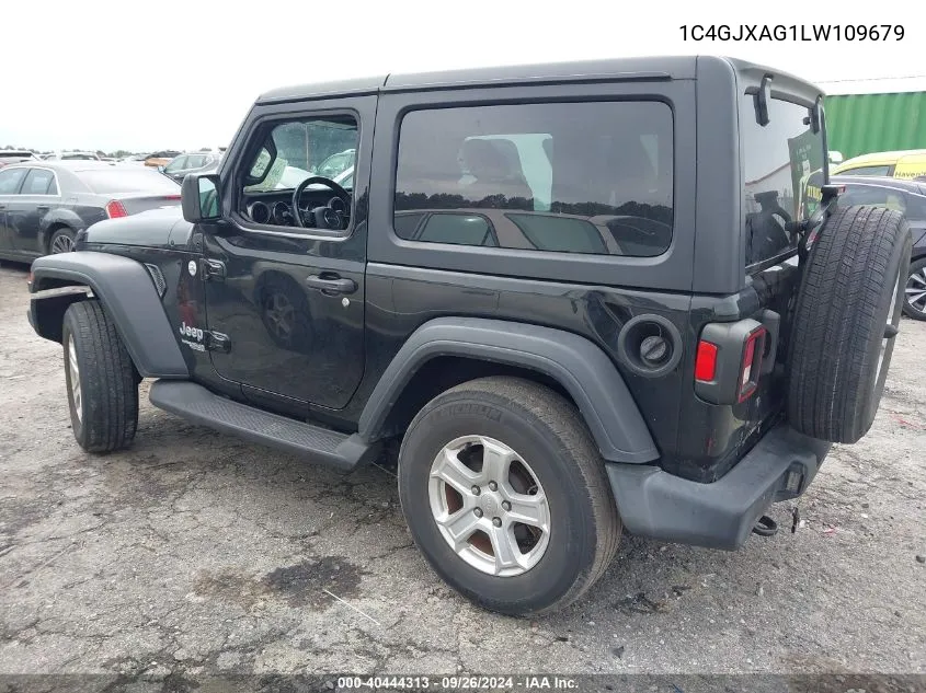 2020 Jeep Wrangler Sport S 4X4 VIN: 1C4GJXAG1LW109679 Lot: 40444313