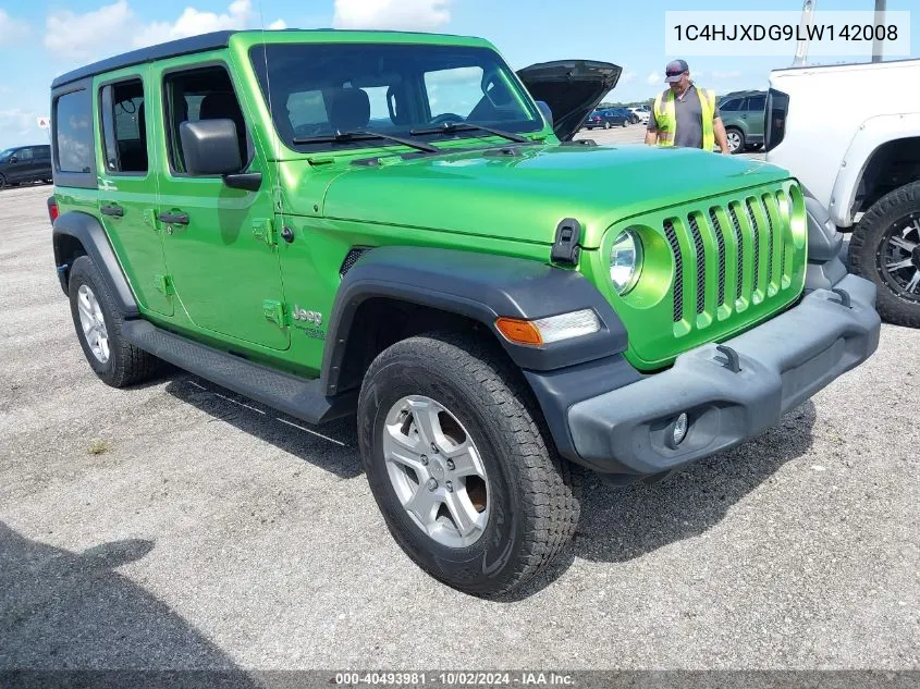 2020 Jeep Wrangler Unlimited Sport S 4X4 VIN: 1C4HJXDG9LW142008 Lot: 40493981