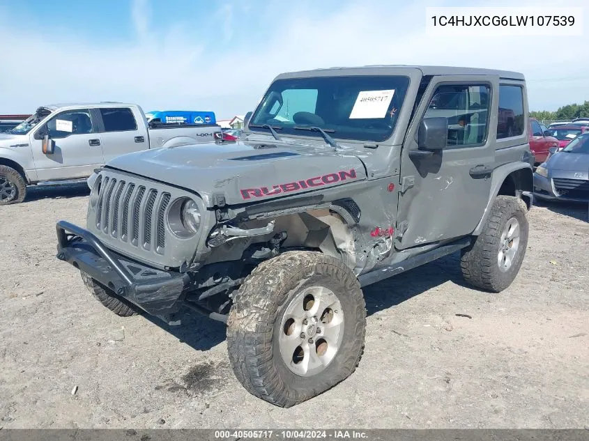 2020 Jeep Wrangler Rubicon 4X4 VIN: 1C4HJXCG6LW107539 Lot: 40505717