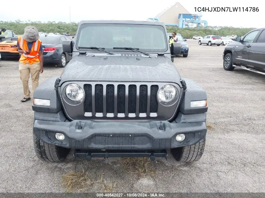 2020 Jeep Wrangler Unlimited Sport VIN: 1C4HJXDN7LW114786 Lot: 40542027