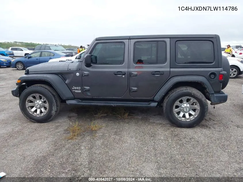 2020 Jeep Wrangler Unlimited Sport VIN: 1C4HJXDN7LW114786 Lot: 40542027