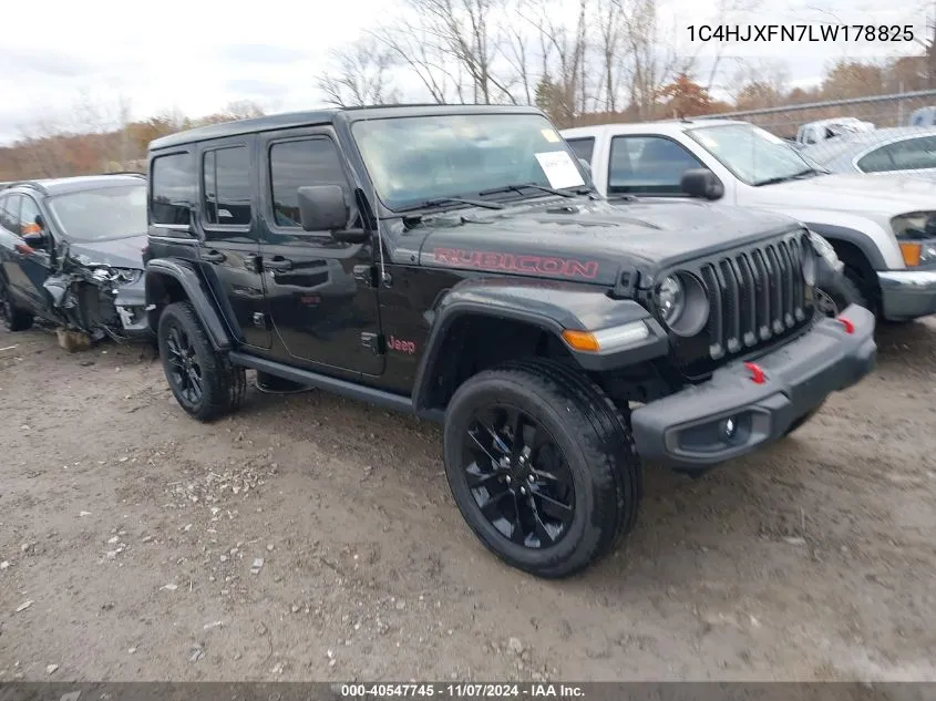 2020 Jeep Wrangler Unlimited Rubicon 4X4 VIN: 1C4HJXFN7LW178825 Lot: 40547745