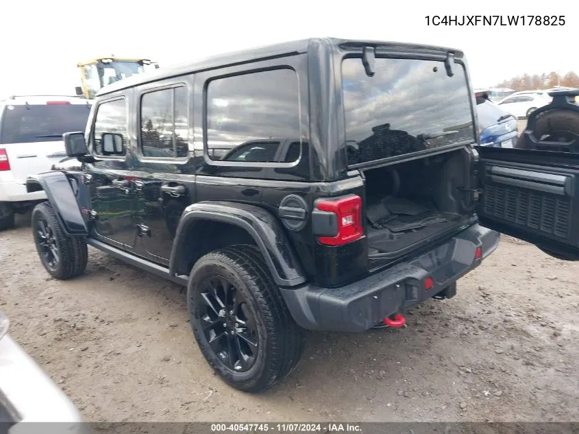 2020 Jeep Wrangler Unlimited Rubicon 4X4 VIN: 1C4HJXFN7LW178825 Lot: 40547745