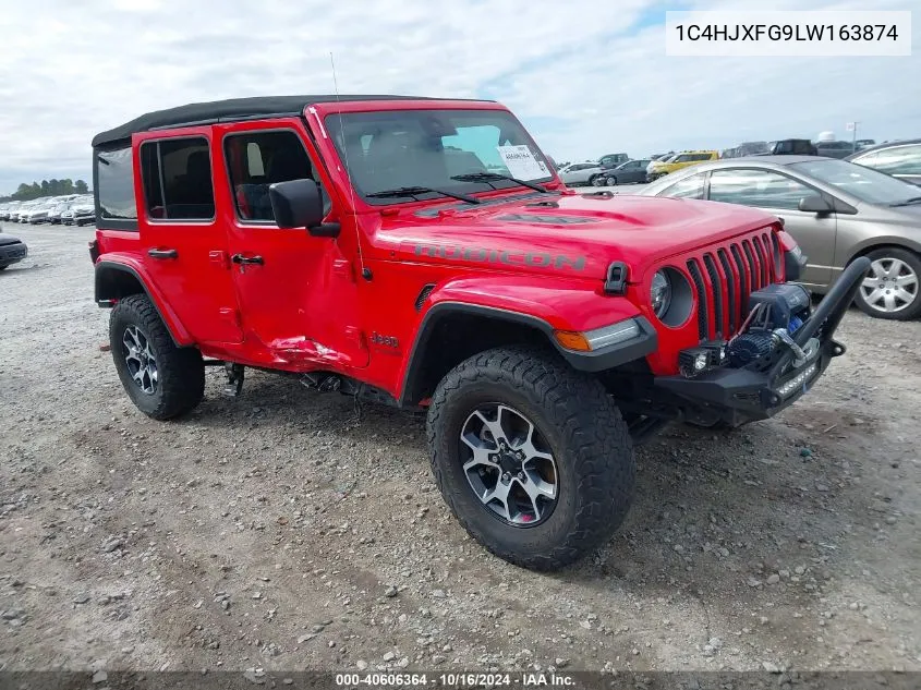 2020 Jeep Wrangler Unlimited Rubicon 4X4 VIN: 1C4HJXFG9LW163874 Lot: 40606364