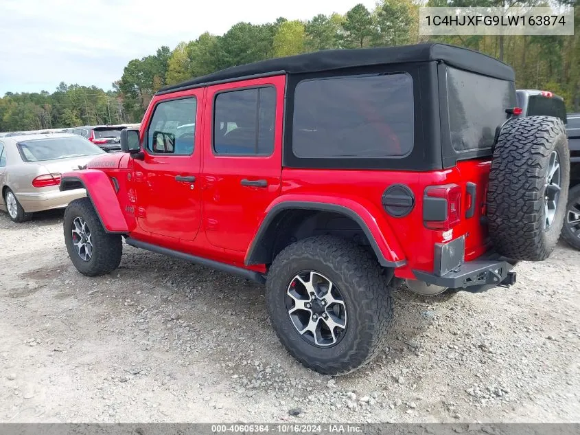 2020 Jeep Wrangler Unlimited Rubicon 4X4 VIN: 1C4HJXFG9LW163874 Lot: 40606364