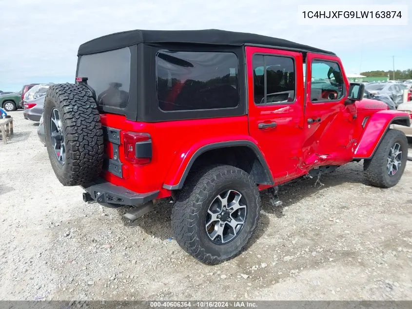 2020 Jeep Wrangler Unlimited Rubicon 4X4 VIN: 1C4HJXFG9LW163874 Lot: 40606364