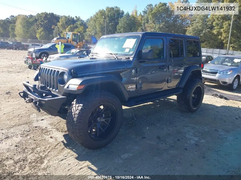 2020 Jeep Wrangler Unlimited Sport S 4X4 VIN: 1C4HJXDG4LW141932 Lot: 40620675