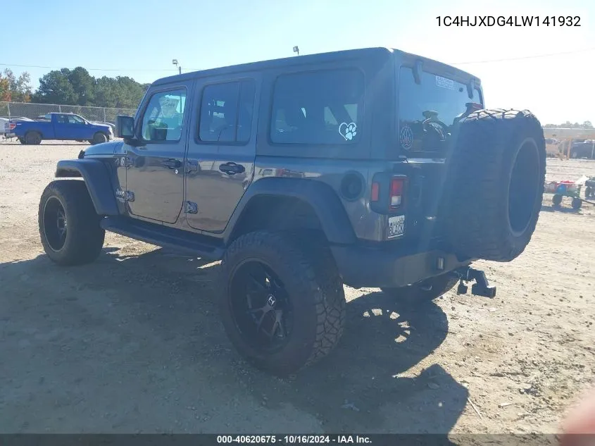 2020 Jeep Wrangler Unlimited Sport S 4X4 VIN: 1C4HJXDG4LW141932 Lot: 40620675