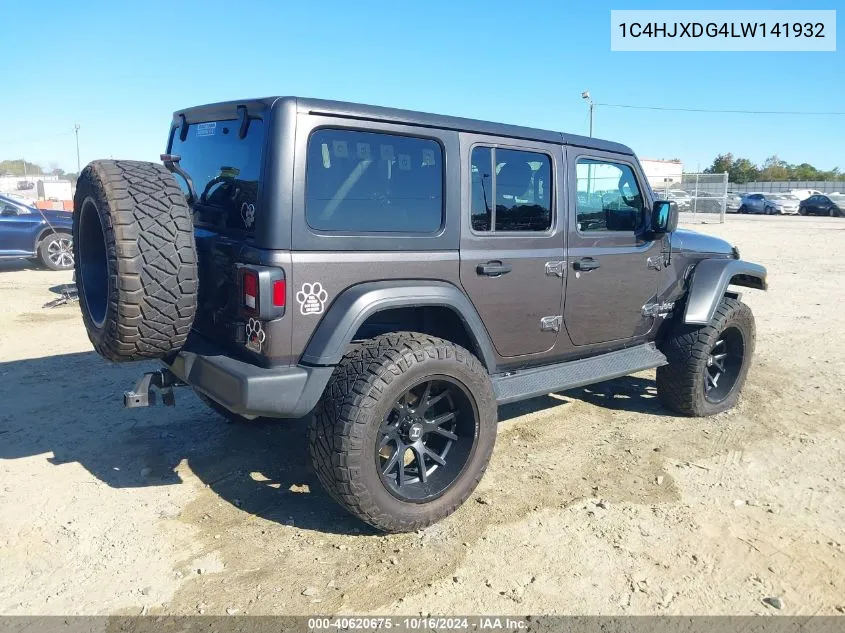 2020 Jeep Wrangler Unlimited Sport S 4X4 VIN: 1C4HJXDG4LW141932 Lot: 40620675