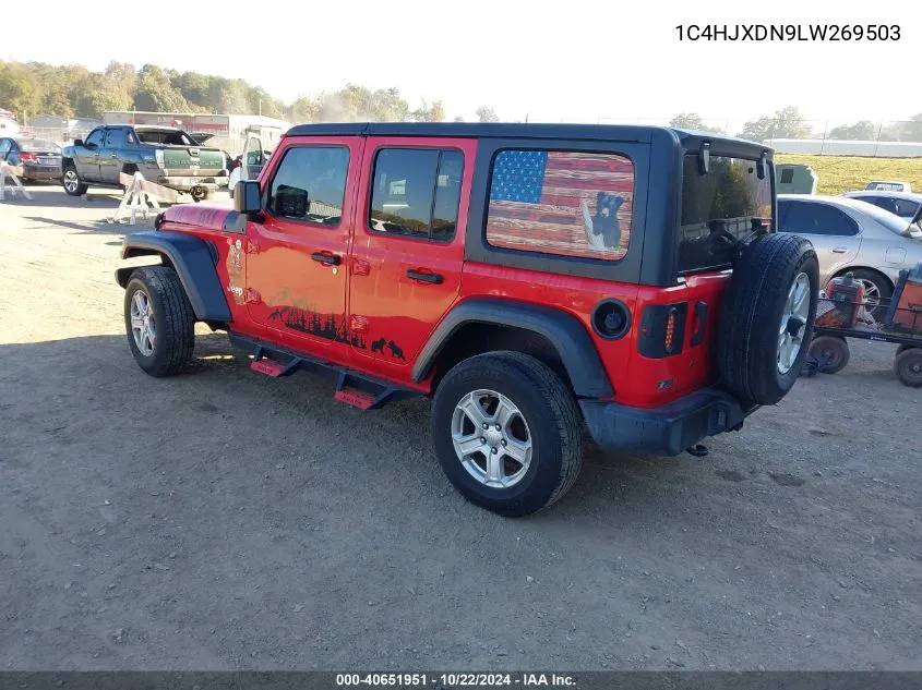 2020 Jeep Wrangler Unlimited Sport S 4X4 VIN: 1C4HJXDN9LW269503 Lot: 40651951