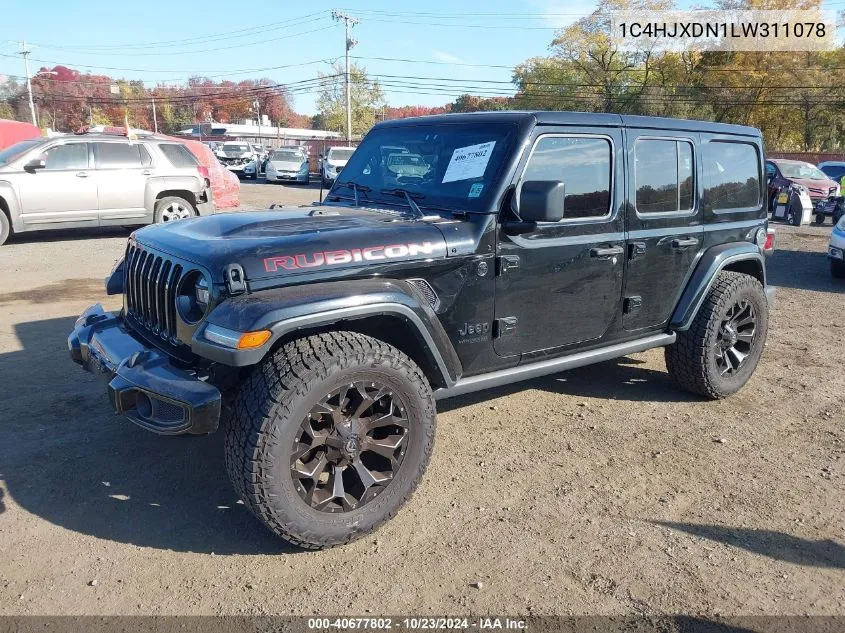 2020 Jeep Wrangler Unlimited Sport Altitude 4X4 VIN: 1C4HJXDN1LW311078 Lot: 40677802