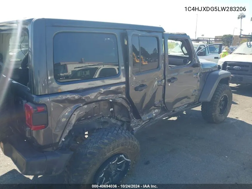 2020 Jeep Wrangler Unlimited Sport VIN: 1C4HJXDG5LW283206 Lot: 40694036