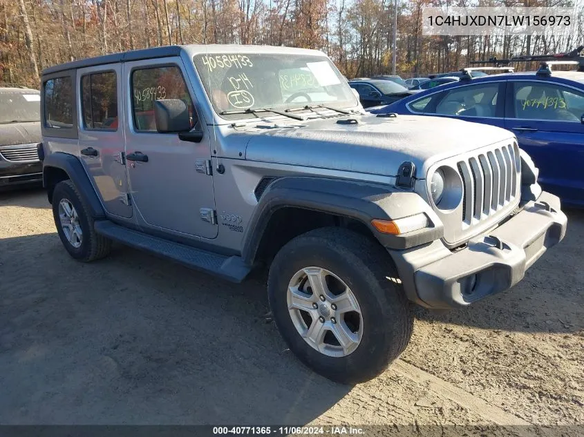 2020 Jeep Wrangler Unlimited Sport S 4X4 VIN: 1C4HJXDN7LW156973 Lot: 40771365