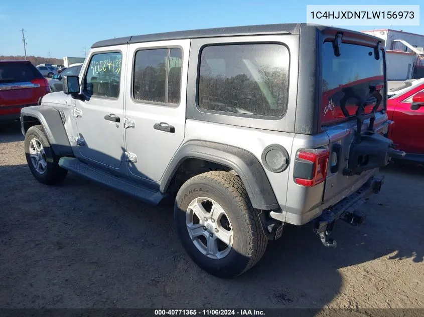 2020 Jeep Wrangler Unlimited Sport S 4X4 VIN: 1C4HJXDN7LW156973 Lot: 40771365