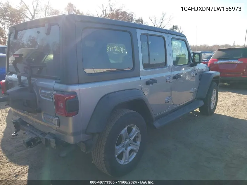 2020 Jeep Wrangler Unlimited Sport S 4X4 VIN: 1C4HJXDN7LW156973 Lot: 40771365