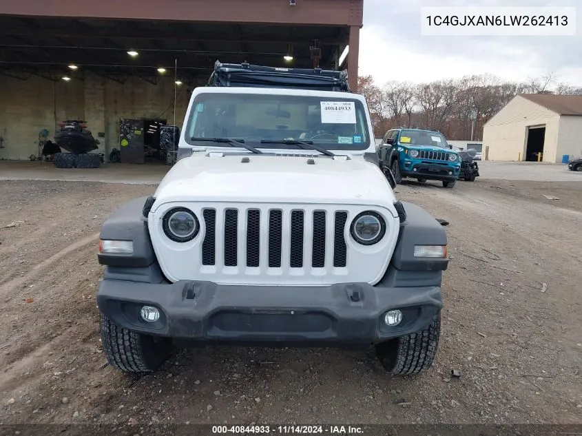 2020 Jeep Wrangler Sport S 4X4 VIN: 1C4GJXAN6LW262413 Lot: 40844933