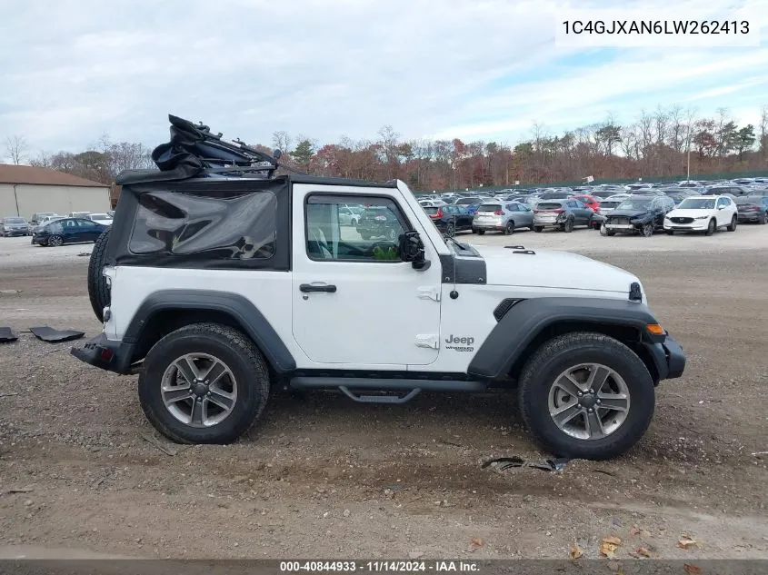 2020 Jeep Wrangler Sport S 4X4 VIN: 1C4GJXAN6LW262413 Lot: 40844933