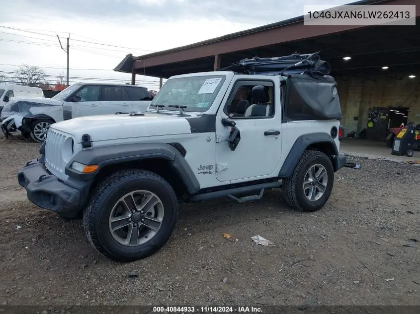 2020 Jeep Wrangler Sport S 4X4 VIN: 1C4GJXAN6LW262413 Lot: 40844933